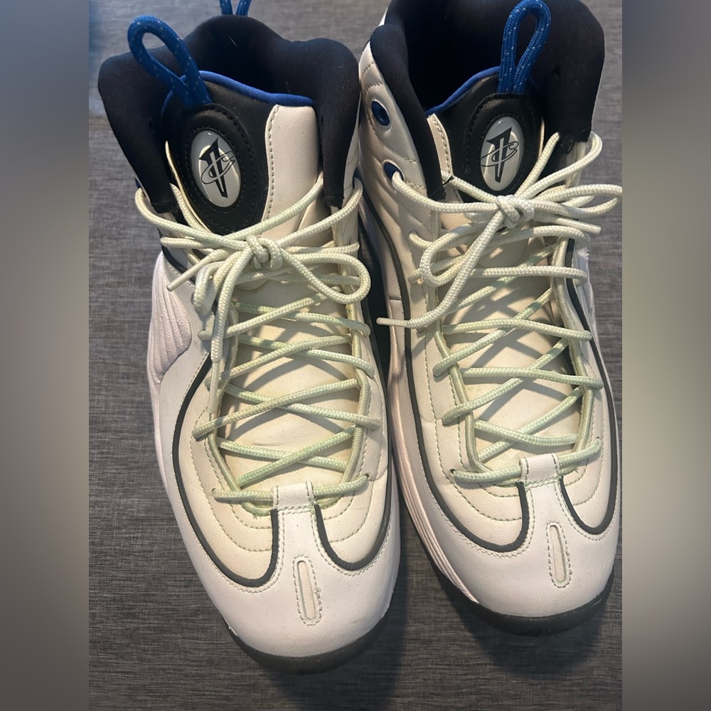 Nike White and Blue Sneakers